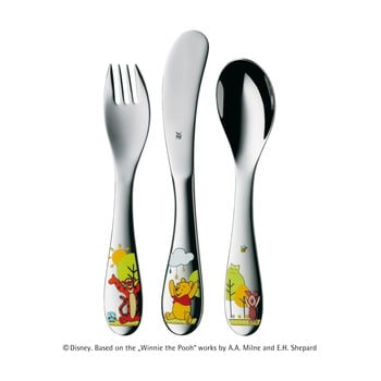 Set tacâmuri 3 piese din oțel inoxidabil pentru copii wmf cromargan® winnie pooh