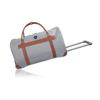 Geantă de voiaj cu roți gentleman farmer oslo, 63 l, gri deschis