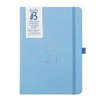 Jurnal din august 2020 până în august 2021 busy b perfect, albastru deschis