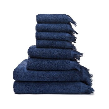 Set 8 prosoape din bumbac 100% bonami navy, bleumarin