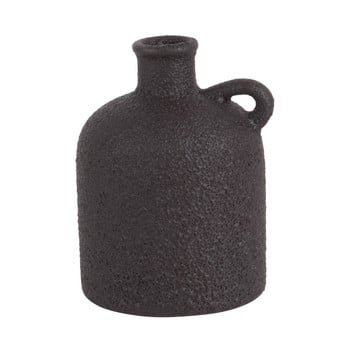 Vază din ceramică pt living burly, înălțime 17 cm, negru
