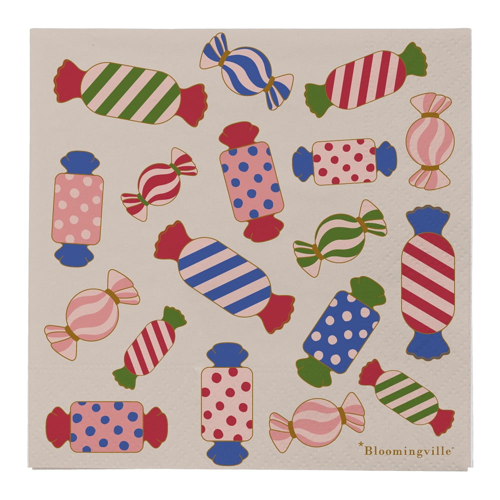 Papírové ubrousky v sadě 20 ks 33x33 cm Caramella – Bloomingville
