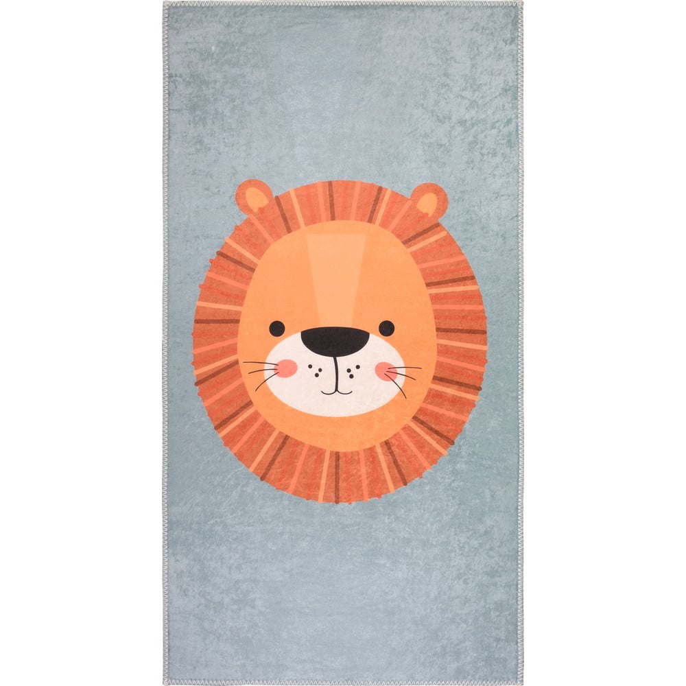 Oranžovo-světle šedý dětský koberec 120x180 cm Lion's Mane – Vitaus