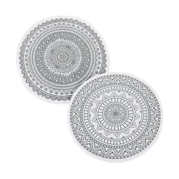 Set 2 covoare unimasa round, ⌀ 90 cm