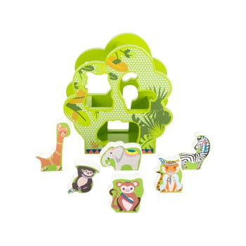 Jucărie educativă din lemn pentru copii legler jungle