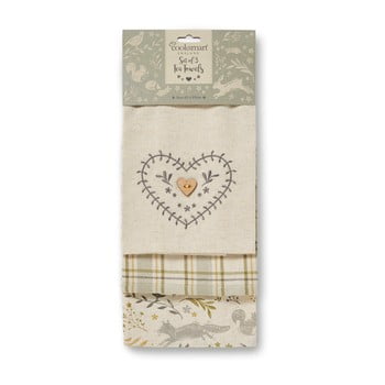 Set 3 prosoape de bucătărie cooksmart woodland