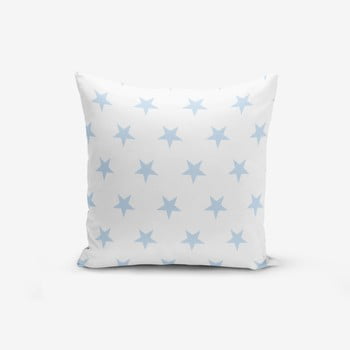 Față de pernă cu amestec din bumbac minimalist cushion covers light blue star, 45 x 45 cm