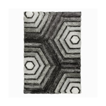 Covor Flair Rugs Hexagon Grey, 120 x 170 cm, gri