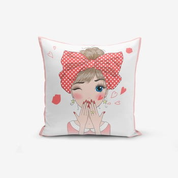 Față de pernă minimalist cushion covers cute girl, 45 x 45 cm