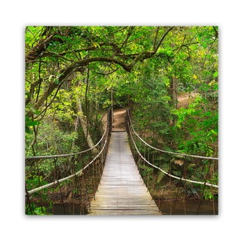 Tablou styler glas nature forest, 30 x 30 cm