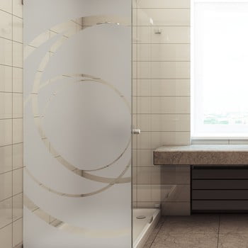 Autocolant rezistent la apă, pentru cabina de duș, ambiance giant frosted