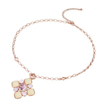 Colier cu swarovski elements rose water opal