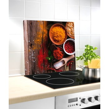Protecție din sticlă pentru aragaz wenko spice, 50 x 56 cm