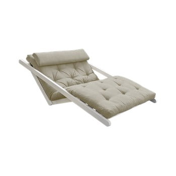 Canapea extensibilă karup design figo white, gri - bej