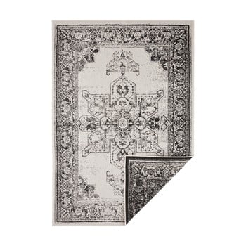 Covor reversibil bougari borbon, 160 x 230 cm, negru-crem