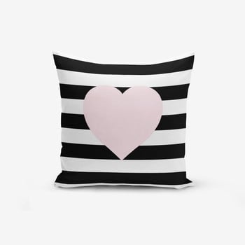 Față de pernă minimalist cushion covers striped pink, 45 x 45 cm