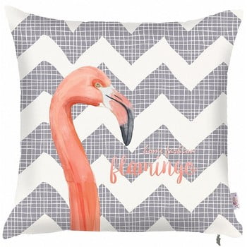 Față de pernă apolena zigzag flamingo, 43 x 43 cm, gri