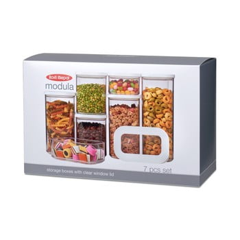 Set 7 cutii pentru depozitare alimente rosti mepal modula starter