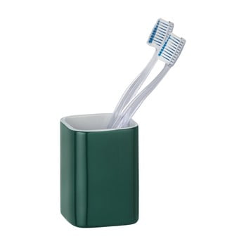 Recipient din ceramică pentru periuțele de dinți wenko elmo, verde închis