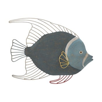 Decorațiune de perete mauro ferretti fish, 55,5 x 45 cm
