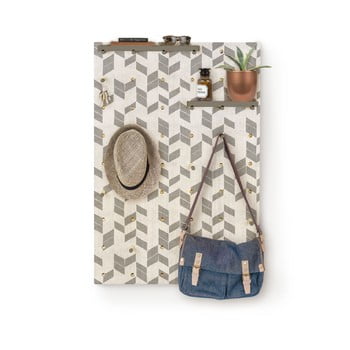 Cuier de perete din lemn surdic pegboard feathers