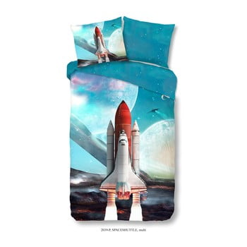 Lenjerie din bumbac pentru copii muller textiels space shuttle, 140 x 200 cm