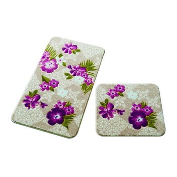 Set 2 covorașe de baie Confetti Bathmats Tropical Pink