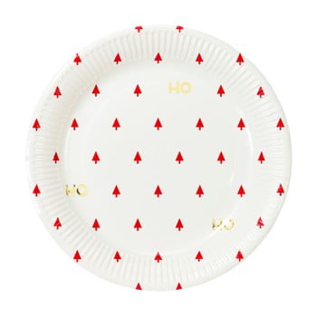 Set 8 farfurii de hârtie talking tables gold, ⌀ 23 cm