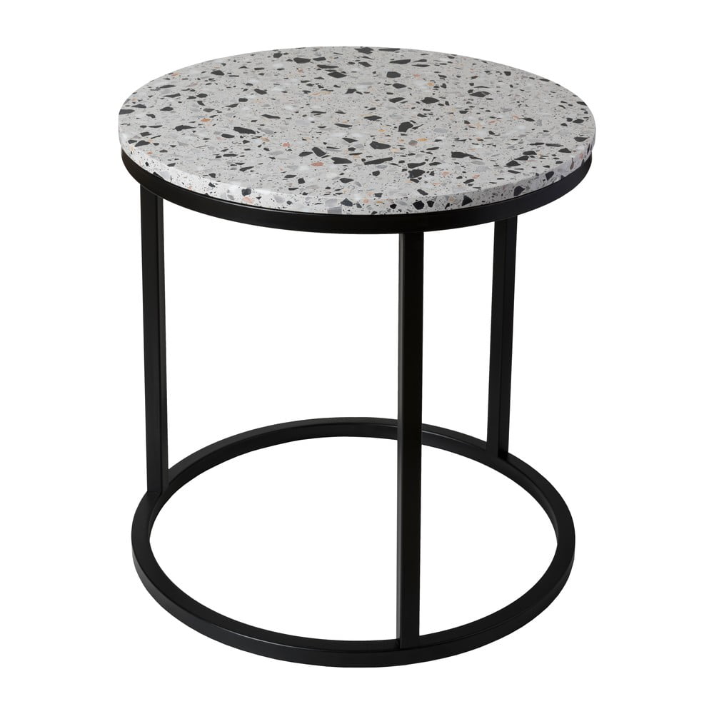 Odkládací stolek s kamennou deskou RGE Cosmos, ø 50 cm