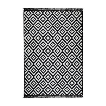 Covor reversibil helen, 80 x 150 cm, alb-negru