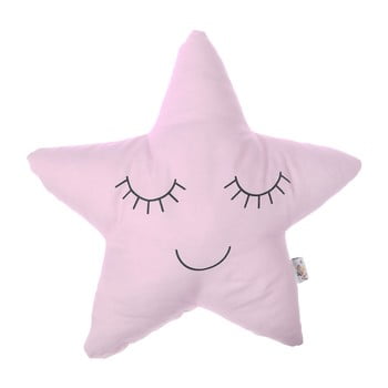 Pernă din amestec de bumbac pentru copii Apolena Pillow Toy Star, 35 x 35 cm, roz deschis imagine
