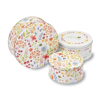 Set 3 cutii metalice pentru fursecuri cooksmart ® bee happy