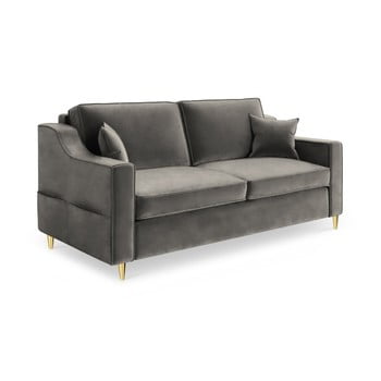 Canapea cu 2 locuri Mazzini Sofas Marigold, gri închis