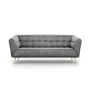 Canapea cu tapițerie de catifea interieurs 86 Étoile, 210 cm, gri