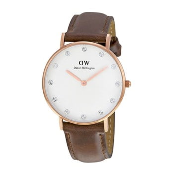 Ceas de damă daniel wellington st mawes, ⌀ 34 mm, alb-roz auriu