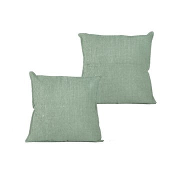 Față de pernă linen aqua, 45 x 45 cm