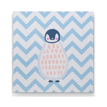 Tablou KICOTI Penguin, 40 x 40 cm, multicolor