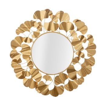 Oglindă de perete mauro ferretti leaf gold, ø 81 cm, auriu