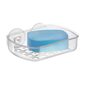 Săpunieră transparentă cu ventuză idesign suct