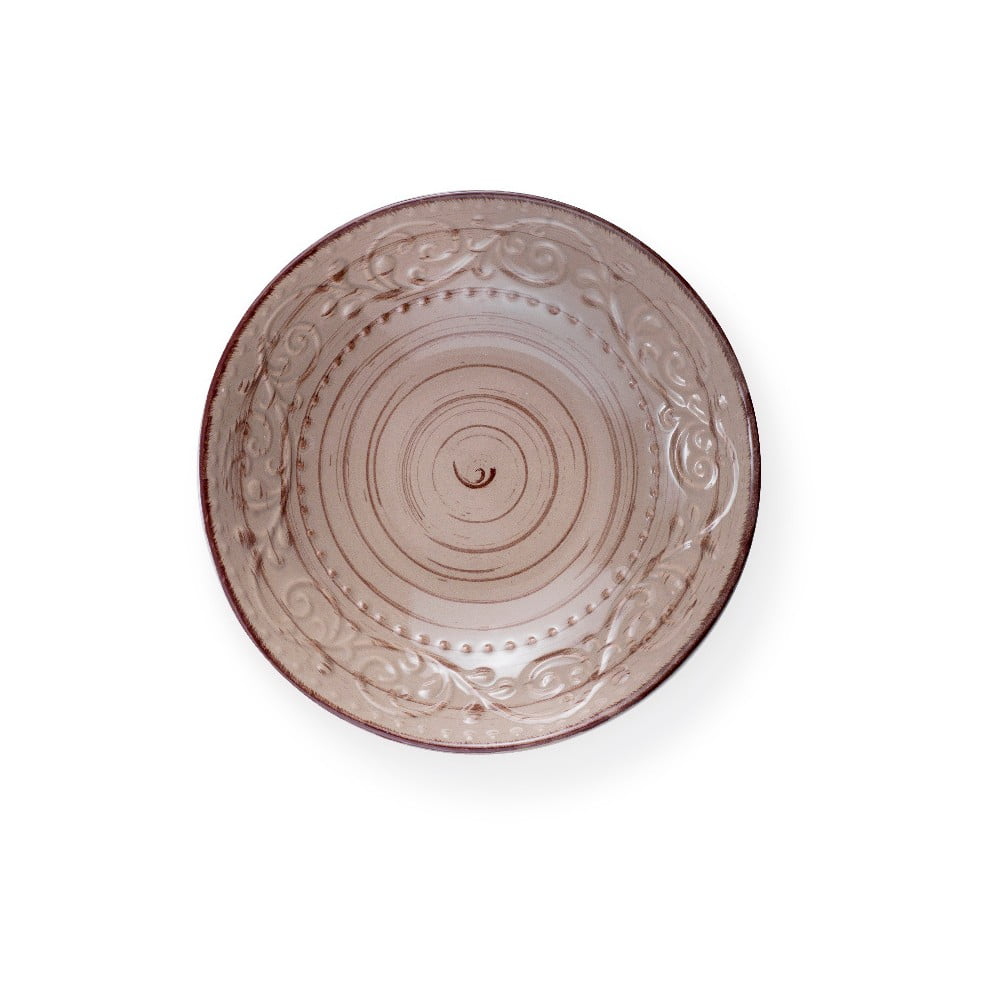 Pískově hnědý kameninový talíř Brandani Serendipity, ⌀ 20 cm