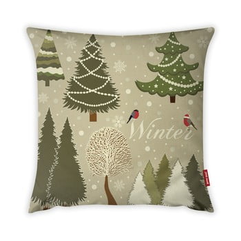 Față de pernă vitaus christmas period cute pattern ii, 43 x 43 cm
