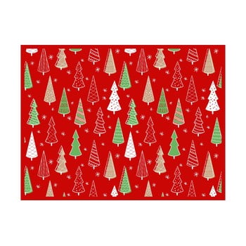 Set 2 suporturi dreptunghiulare pentru farfurii Crido Consulting Festive Forest, 40 x 30 cm