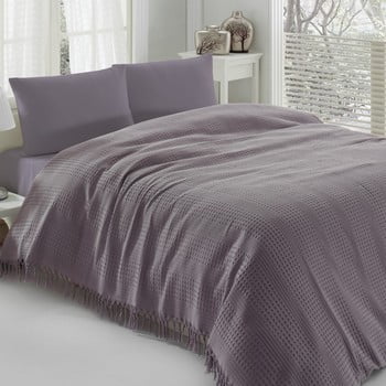 Cuvertură subțire pentru pat pique purple, 220 x 240 cm