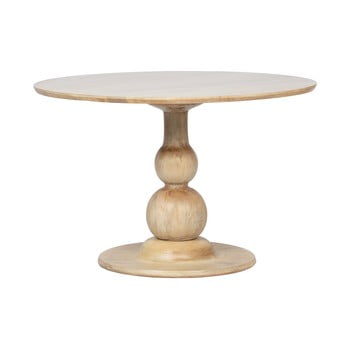 Masă rotundă din lemn de mango bepurehome blanco, ⌀ 120 cm