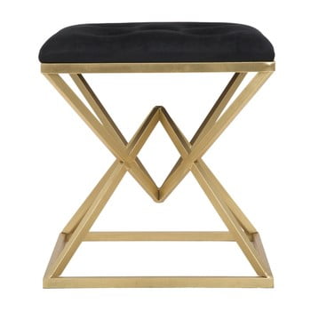 Scaun mauro ferretti piramid, negru - auriu