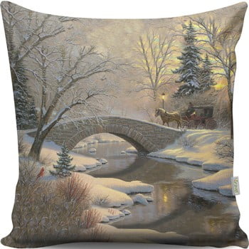 Pernă cu 2 fețe bridge, 43 x 43 cm