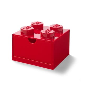 Cutie cu sertar pentru birou lego®, 15 x 16 cm, roșu