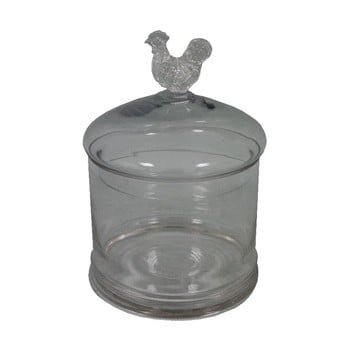 Recipient din sticlă antic line poulle, Ø 14 cm