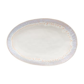 Platou servire din gresie ceramică costa nova brisa, alb