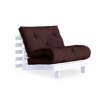 Fotoliu extensibil Karup Design Roots White/Brown